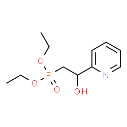ChemSpider 2D Image | Diethyl [2-hydroxy-2-(2-pyridinyl)ethyl]phosphonate | C11H18NO4P