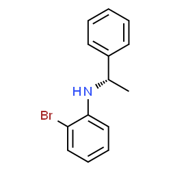 ChemSpider 2D Image | 2-Bromo-N-[(1S)-1-phenylethyl]aniline | C14H14BrN