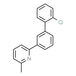ChemSpider 2D Image | 2-(2'-Chloro-3-biphenylyl)-6-methylpyridine | C18H14ClN