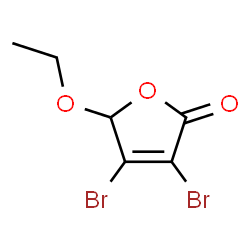 ChemSpider 2D Image | 3,4-Dibromo-5-ethoxy-2(5H)-furanone | C6H6Br2O3