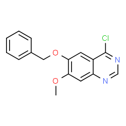 ChemSpider 2D Image | 4-Chloro-6-benzyloxy-7-methoxyquinazoline | C16H13ClN2O2