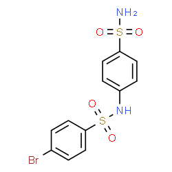 ChemSpider 2D Image | 4-Bromo-N-(4-sulfamoylphenyl)benzenesulfonamide | C12H11BrN2O4S2