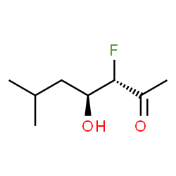 ChemSpider 2D Image | (3S,4S)-3-Fluoro-4-hydroxy-6-methyl-2-heptanone | C8H15FO2