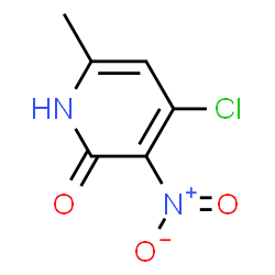 ChemSpider 2D Image | 4-Chloro-6-methyl-3-nitro-2(1H)-pyridinone | C6H5ClN2O3