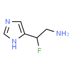 ChemSpider 2D Image | 2-Fluoro-2-(1H-imidazol-5-yl)ethanamine | C5H8FN3