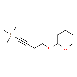 ChemSpider 2D Image | Trimethyl[4-(tetrahydro-2H-pyran-2-yloxy)-1-butyn-1-yl]silane | C12H22O2Si
