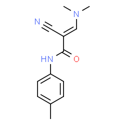ChemSpider 2D Image | (2E)-2-Cyano-3-(dimethylamino)-N-(4-methylphenyl)acrylamide | C13H15N3O