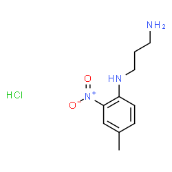 ChemSpider 2D Image | N1-(4-methyl-2-nitrophenyl)propane-1,3-diamine hydrochloride | C10H16ClN3O2