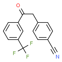 ChemSpider 2D Image | 2-(4-Cyanophenyl)-3'-trifluoromethylacetophenone | C16H10F3NO