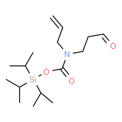 ChemSpider 2D Image | Triisopropylsilyl allyl(3-oxopropyl)carbamate | C16H31NO3Si