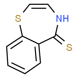 ChemSpider 2D Image | 1,4-Benzothiazepine-5(4H)-thione | C9H7NS2