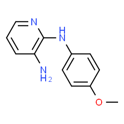 ChemSpider 2D Image | 3-Amino-2-(4-methoxyphenyl)amino-pyridine | C12H13N3O