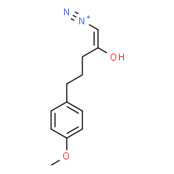 ChemSpider 2D Image | (1E)-2-Hydroxy-5-(4-methoxyphenyl)-1-pentene-1-diazonium | C12H15N2O2