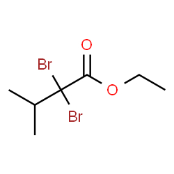 ChemSpider 2D Image | Ethyl 2,2-dibromo-3-methylbutanoate | C7H12Br2O2