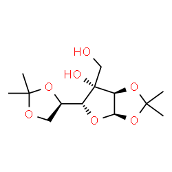 ChemSpider 2D Image | (3aR,5R,6S,6aR)-5-[(4R)-2,2-Dimethyl-1,3-dioxolan-4-yl]-6-(hydroxymethyl)-2,2-dimethyltetrahydrofuro[2,3-d][1,3]dioxol-6-ol | C13H22O7