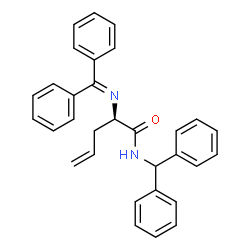 ChemSpider 2D Image | (2R)-N-(Diphenylmethyl)-2-[(diphenylmethylene)amino]-4-pentenamide | C31H28N2O