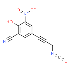 ChemSpider 2D Image | 2-Hydroxy-5-(3-isocyanato-1-propyn-1-yl)-3-nitrobenzonitrile | C11H5N3O4