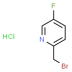 ChemSpider 2D Image | 2-(Bromomethyl)-5-fluoropyridine hydrochloride (1:1) | C6H6BrClFN