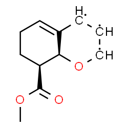 ChemSpider 2D Image | (8S,8aS)-8-(Methoxycarbonyl)-3,4,6,7,8,8a-hexahydro-2H-chromene-2,3,4-triyl | C11H13O3