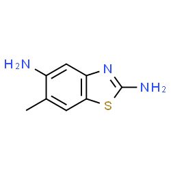 ChemSpider 2D Image | 6-Methyl-1,3-benzothiazole-2,5-diamine | C8H9N3S