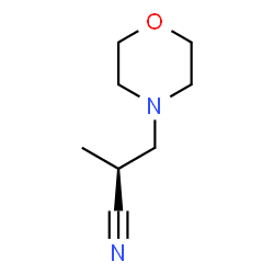 ChemSpider 2D Image | (2R)-2-Methyl-3-(4-morpholinyl)propanenitrile | C8H14N2O