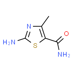 ChemSpider 2D Image | 2-Amino-4-methyl-1,3-thiazole-5-carboxamide | C5H7N3OS