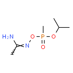 ChemSpider 2D Image | N'-[isopropoxy(methyl)phosphoryl]oxyacetamidine | C6H15N2O3P