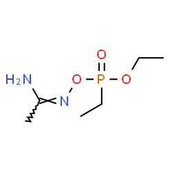 ChemSpider 2D Image | N'-[ethoxy(ethyl)phosphoryl]oxyacetamidine | C6H15N2O3P