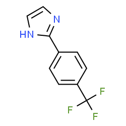 ChemSpider 2D Image | 2-(4-(Trifluoromethyl)phenyl)-1H-imidazole | C10H7F3N2