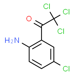 ChemSpider 2D Image | 1-(2-Amino-5-chlorophenyl)-2,2,2-trichloroethanone | C8H5Cl4NO
