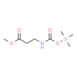 ChemSpider 2D Image | Methyl N-{[(trimethylsilyl)oxy]carbonyl}-beta-alaninate | C8H17NO4Si