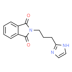 ChemSpider 2D Image | 2-(3-(1H-Imidazol-2-yl)propyl)isoindoline-1,3-dione | C14H13N3O2