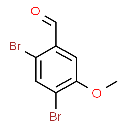 ChemSpider 2D Image | 2,4-Dibromo-5-methoxybenzaldehyde | C8H6Br2O2