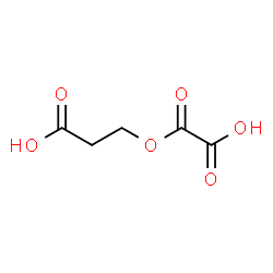 ChemSpider 2D Image | 3-[(Carboxycarbonyl)oxy]propanoic acid | C5H6O6