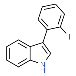 ChemSpider 2D Image | 3-(2-Iodophenyl)-1H-indole | C14H10IN