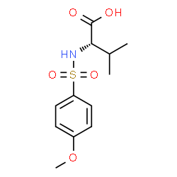 ChemSpider 2D Image | N-[(4-Methoxyphenyl)sulfonyl]-L-valine | C12H17NO5S