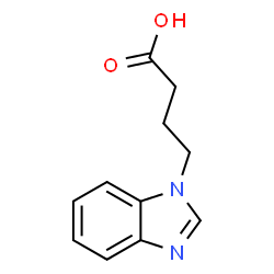 ChemSpider 2D Image | 4-(1H-Benzimidazol-1-yl)butanoic acid | C11H12N2O2