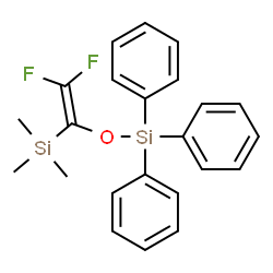 ChemSpider 2D Image | {[2,2-Difluoro-1-(trimethylsilyl)vinyl]oxy}(triphenyl)silane | C23H24F2OSi2