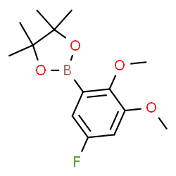 ChemSpider 2D Image | 2-(5-Fluoro-2,3-dimethoxyphenyl)-4,4,5,5-tetramethyl-1,3,2-dioxaborolane | C14H20BFO4