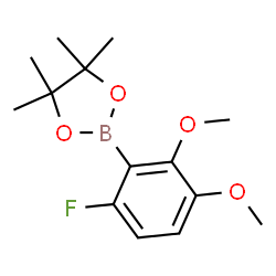 ChemSpider 2D Image | 2-(6-Fluoro-2,3-dimethoxyphenyl)-4,4,5,5-tetramethyl-1,3,2-dioxaborolane | C14H20BFO4