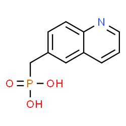 ChemSpider 2D Image | (6-Quinolinylmethyl)phosphonic acid | C10H10NO3P