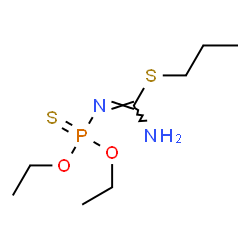 ChemSpider 2D Image | Propyl N'-(diethoxyphosphorothioyl)carbamimidothioate | C8H19N2O2PS2