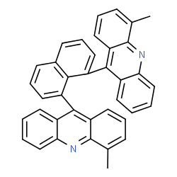 ChemSpider 2D Image | 9,9'-(1,8-Naphthalenediyl)bis(4-methylacridine) | C38H26N2