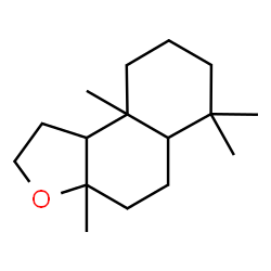 ChemSpider 2D Image | 3a,6,6,9a-tetramethylperhydronaphtho[2,1-b]furan | C16H28O