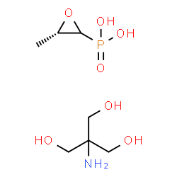 ChemSpider 2D Image | [(3S)-3-Methyl-2-oxiranyl]phosphonic acid - 2-amino-2-(hydroxymethyl)-1,3-propanediol (1:1) | C7H18NO7P