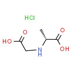 ChemSpider 2D Image | N-(Carboxymethyl)-D-alanine hydrochloride (1:1) | C5H10ClNO4