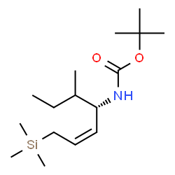 ChemSpider 2D Image | 2-Methyl-2-propanyl [(2Z,4S)-5-methyl-1-(trimethylsilyl)-2-hepten-4-yl]carbamate | C16H33NO2Si