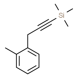 ChemSpider 2D Image | Trimethyl[3-(2-methylphenyl)-1-propyn-1-yl]silane | C13H18Si