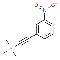 ChemSpider 2D Image | Trimethyl[(3-nitrophenyl)ethynyl]silane | C11H13NO2Si