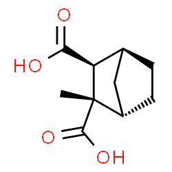 ChemSpider 2D Image | (1S,2S,3S,4S)-2-Methylbicyclo[2.2.1]heptane-2,3-dicarboxylic acid | C10H14O4